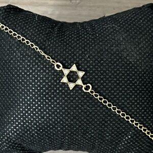 14k Gold Filled Star David bracelet